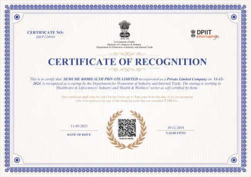DIPP220969 SEMUME BIOHEALTH PRIVATE LIMITED RECOGNITION 4025012129390779783-copy